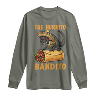 Funny Cinco De Mayo Chupacabra Long Sleeve Shirt The Burrito Bandito