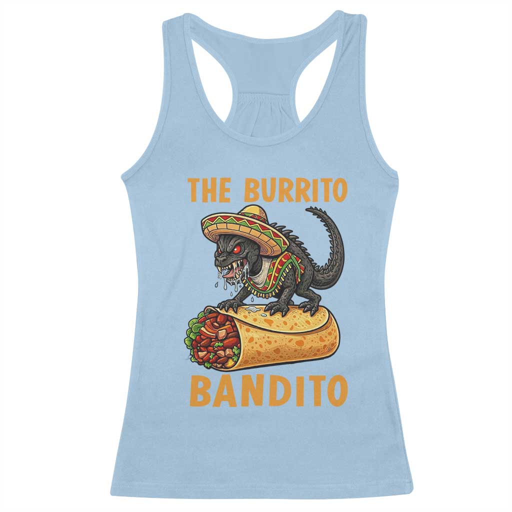 Funny Cinco De Mayo Chupacabra Racerback Tank Top The Burrito Bandito