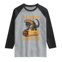 Funny Cinco De Mayo Chupacabra Raglan Shirt The Burrito Bandito