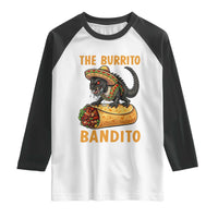 Funny Cinco De Mayo Chupacabra Raglan Shirt The Burrito Bandito