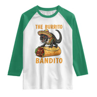 Funny Cinco De Mayo Chupacabra Raglan Shirt The Burrito Bandito