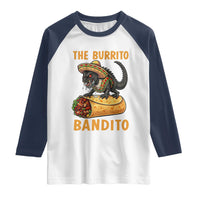 Funny Cinco De Mayo Chupacabra Raglan Shirt The Burrito Bandito