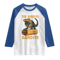 Funny Cinco De Mayo Chupacabra Raglan Shirt The Burrito Bandito