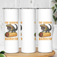 Funny Cinco De Mayo Chupacabra Skinny Tumbler The Burrito Bandito
