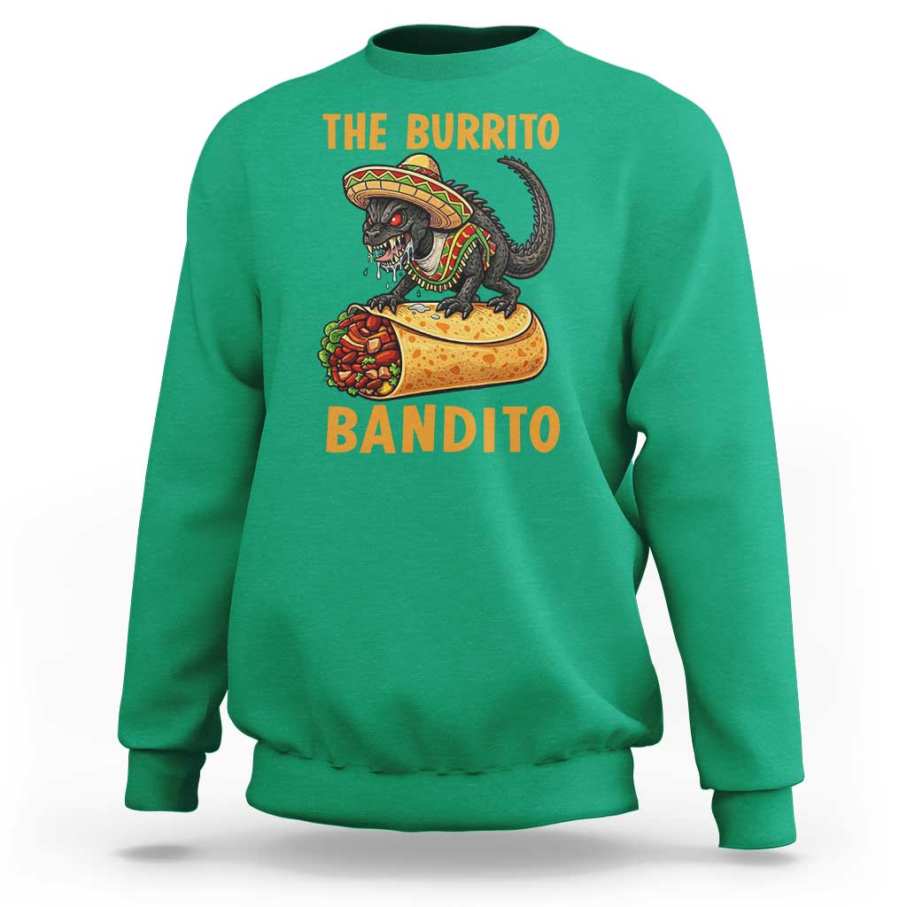 Funny Cinco De Mayo Chupacabra Sweatshirt The Burrito Bandito