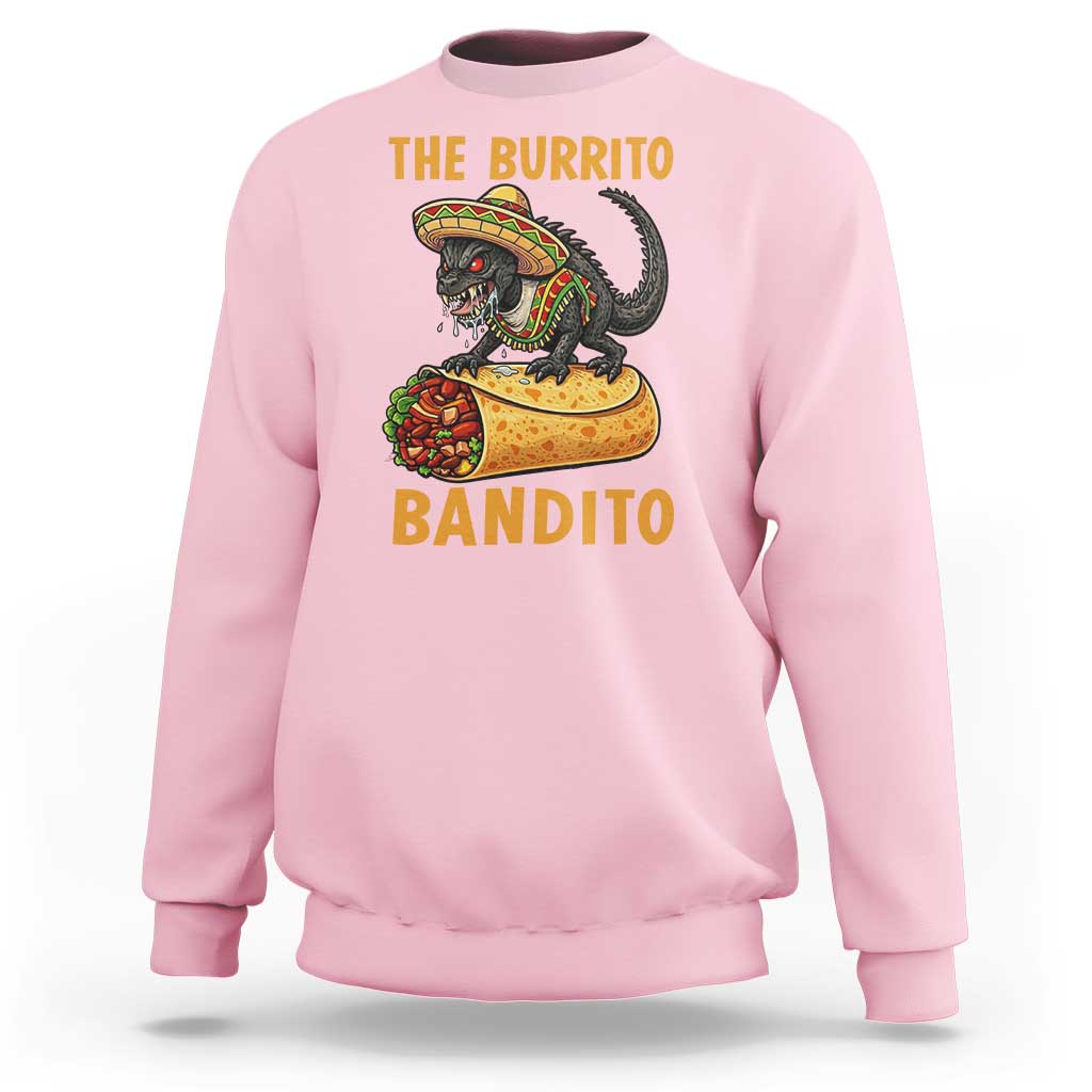 Funny Cinco De Mayo Chupacabra Sweatshirt The Burrito Bandito