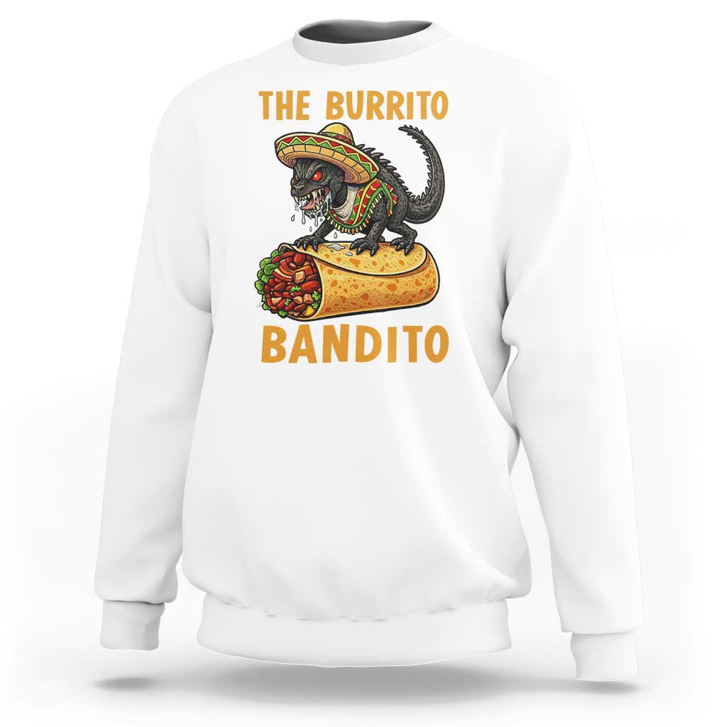 Funny Cinco De Mayo Chupacabra Sweatshirt The Burrito Bandito