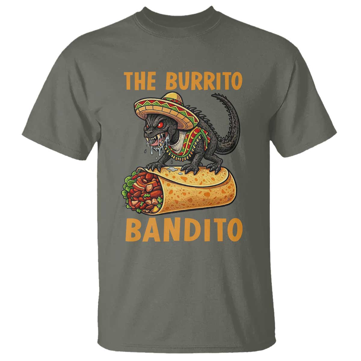 Funny Cinco De Mayo Chupacabra T Shirt The Burrito Bandito