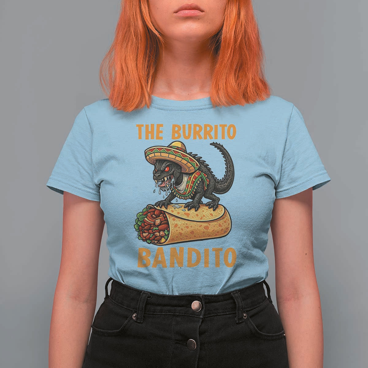Funny Cinco De Mayo Chupacabra T Shirt For Women The Burrito Bandito