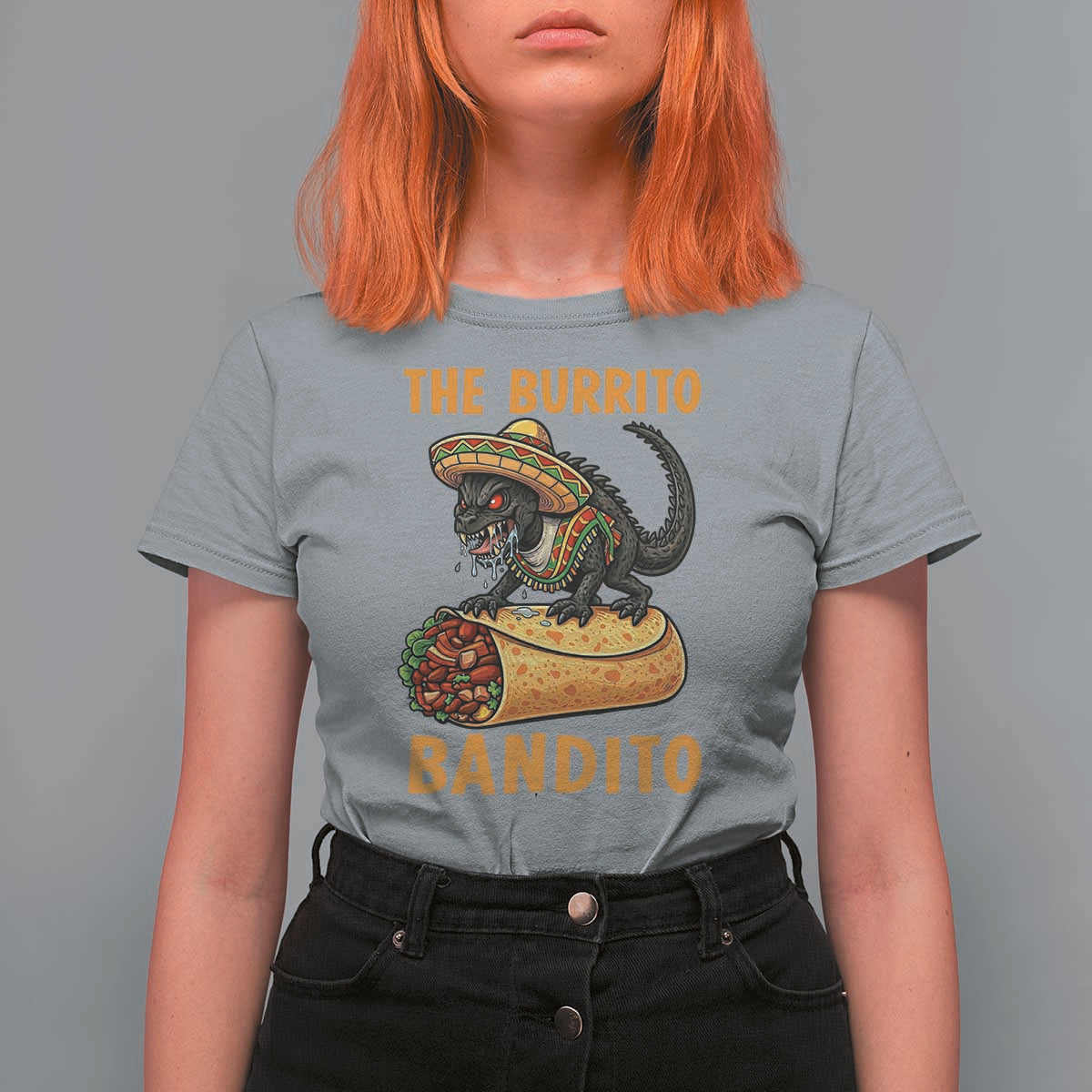 Funny Cinco De Mayo Chupacabra T Shirt For Women The Burrito Bandito