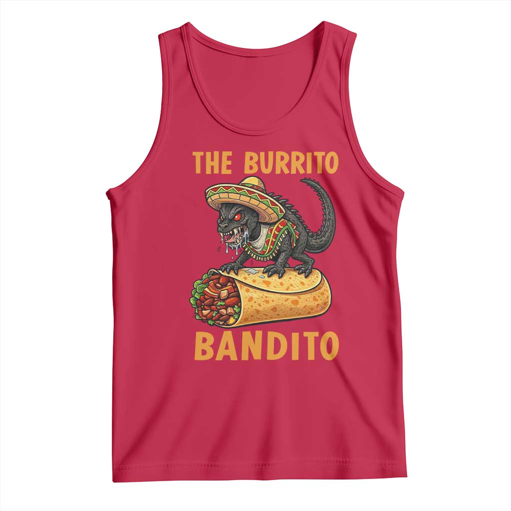 Funny Cinco De Mayo Chupacabra Tank Top The Burrito Bandito