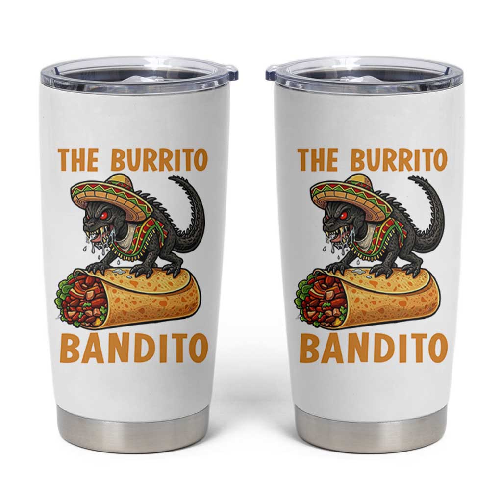 Funny Cinco De Mayo Chupacabra Tumbler Cup The Burrito Bandito