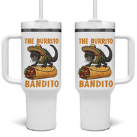 Funny Cinco De Mayo Chupacabra Tumbler With Handle The Burrito Bandito