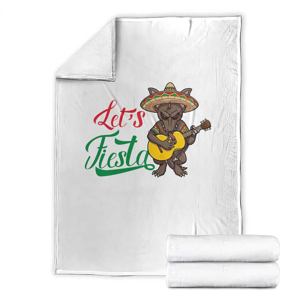 Funny Cinco De Mayo Chupacabra Throw Blanket Lets Fiesta
