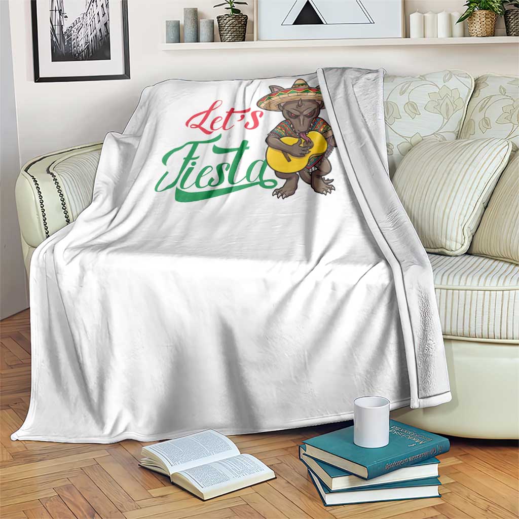 Funny Cinco De Mayo Chupacabra Throw Blanket Lets Fiesta