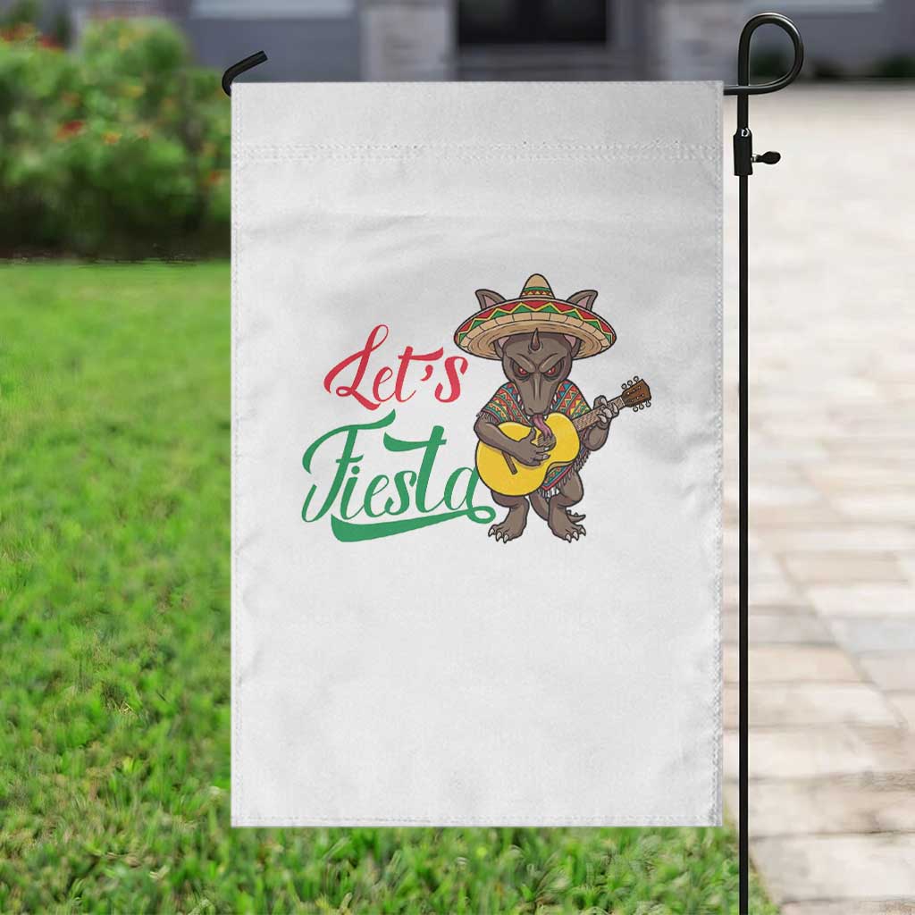 Funny Cinco De Mayo Chupacabra Garden Flag Lets Fiesta