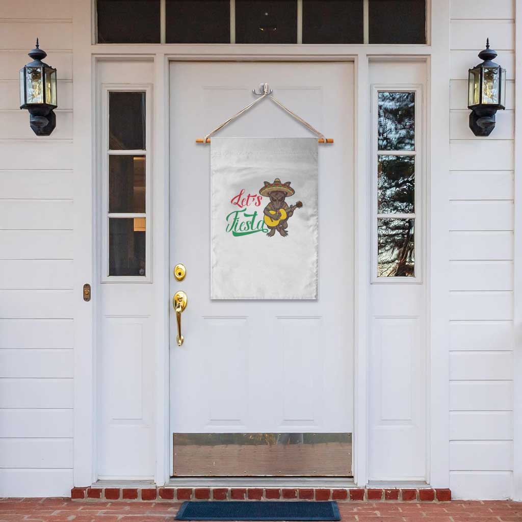 Funny Cinco De Mayo Chupacabra Garden Flag Lets Fiesta