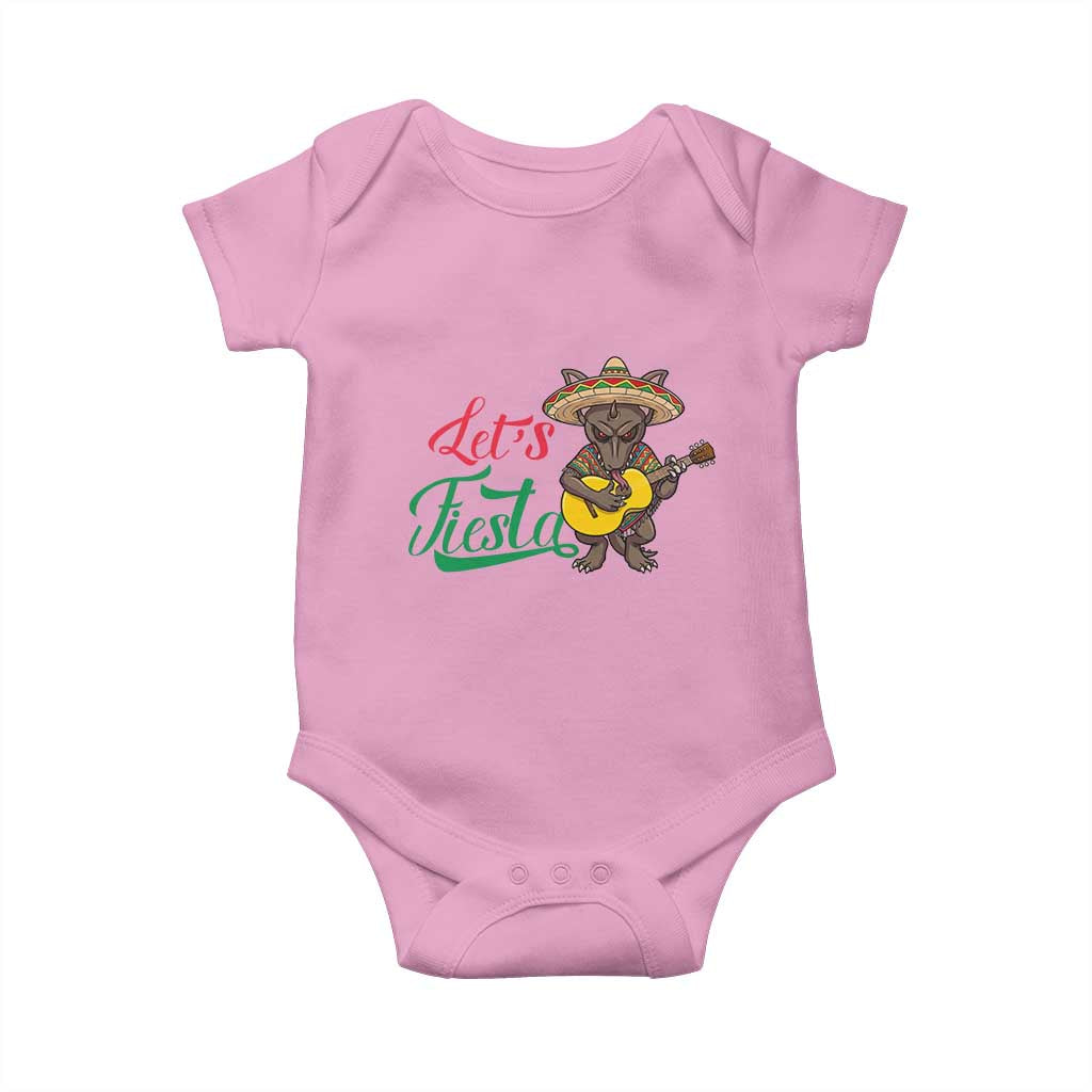 Funny Cinco De Mayo Chupacabra Baby Onesie Lets Fiesta