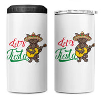 Funny Cinco De Mayo Chupacabra 4 in 1 Can Cooler Tumbler Lets Fiesta