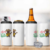 Funny Cinco De Mayo Chupacabra 4 in 1 Can Cooler Tumbler Lets Fiesta