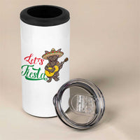 Funny Cinco De Mayo Chupacabra 4 in 1 Can Cooler Tumbler Lets Fiesta