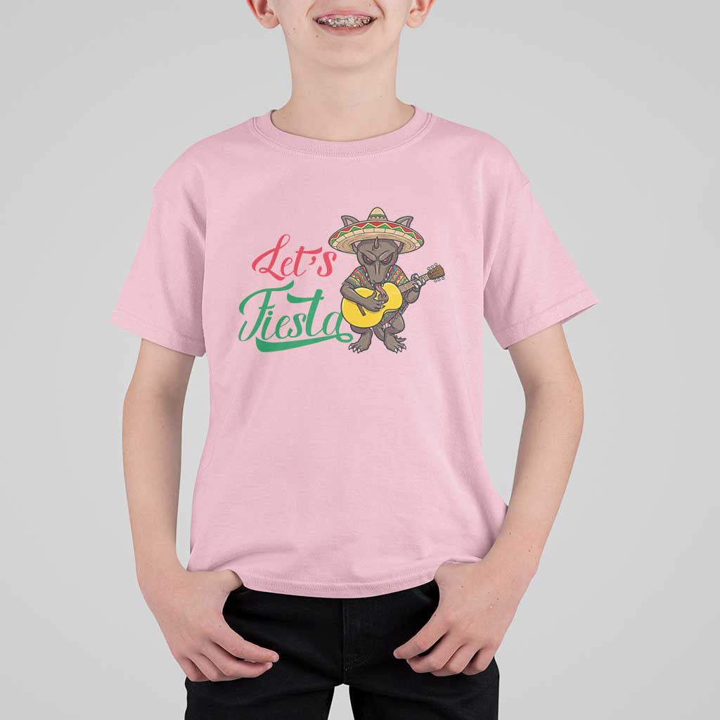 Funny Cinco De Mayo Chupacabra T Shirt For Kid Lets Fiesta