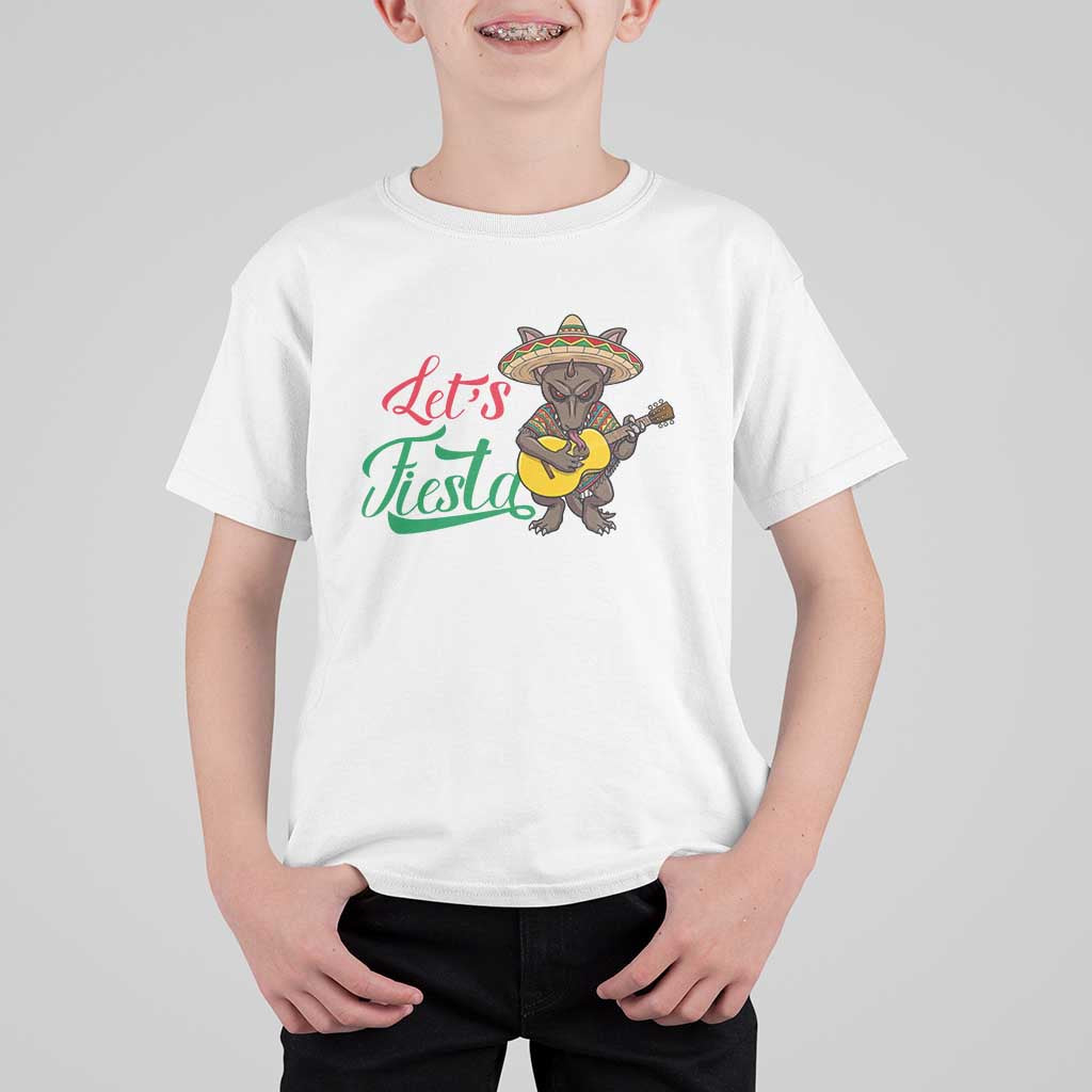 Funny Cinco De Mayo Chupacabra T Shirt For Kid Lets Fiesta