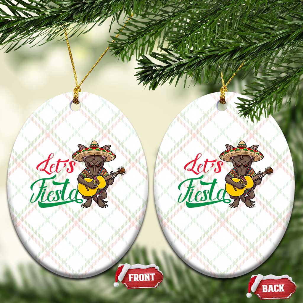 Funny Cinco De Mayo Chupacabra Ceramic Ornament Lets Fiesta