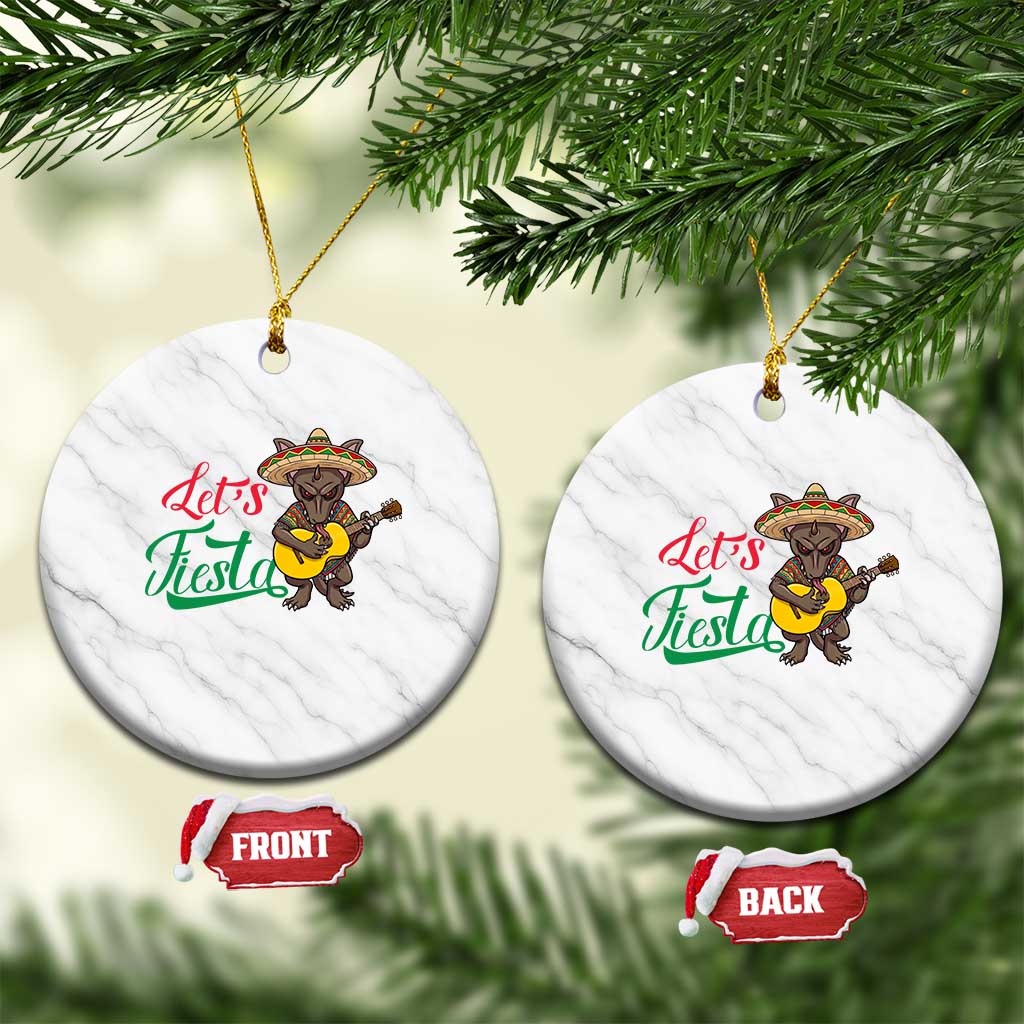 Funny Cinco De Mayo Chupacabra Ceramic Ornament Lets Fiesta