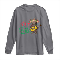 Funny Cinco De Mayo Chupacabra Long Sleeve Shirt Lets Fiesta