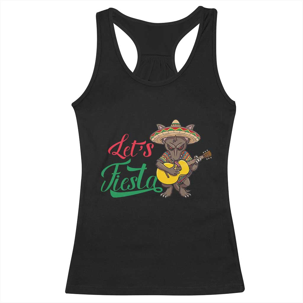 Funny Cinco De Mayo Chupacabra Racerback Tank Top Lets Fiesta