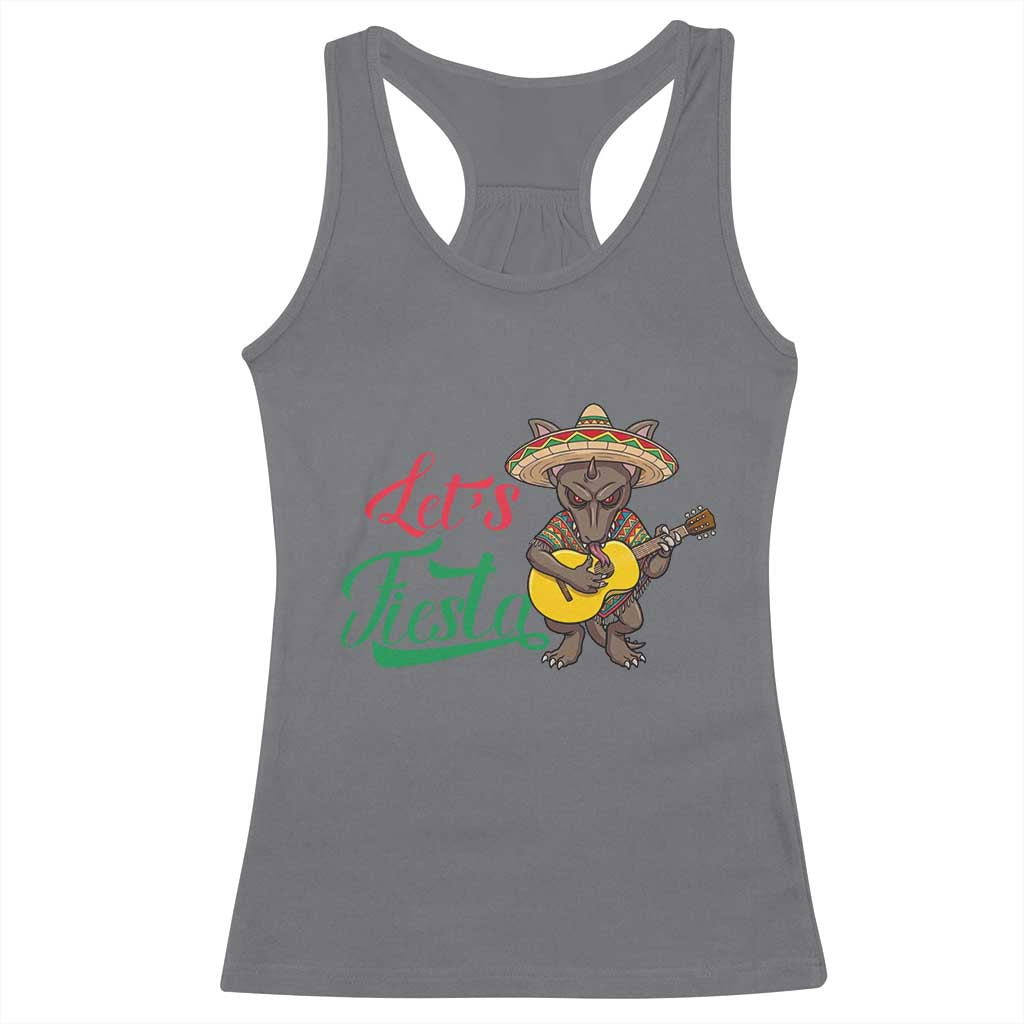 Funny Cinco De Mayo Chupacabra Racerback Tank Top Lets Fiesta