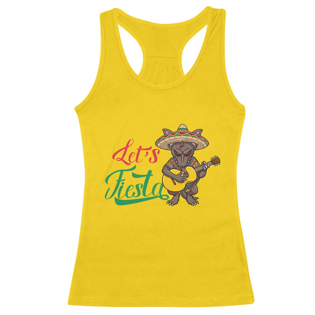 Funny Cinco De Mayo Chupacabra Racerback Tank Top Lets Fiesta