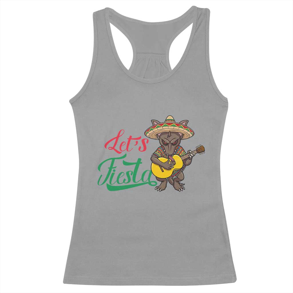 Funny Cinco De Mayo Chupacabra Racerback Tank Top Lets Fiesta