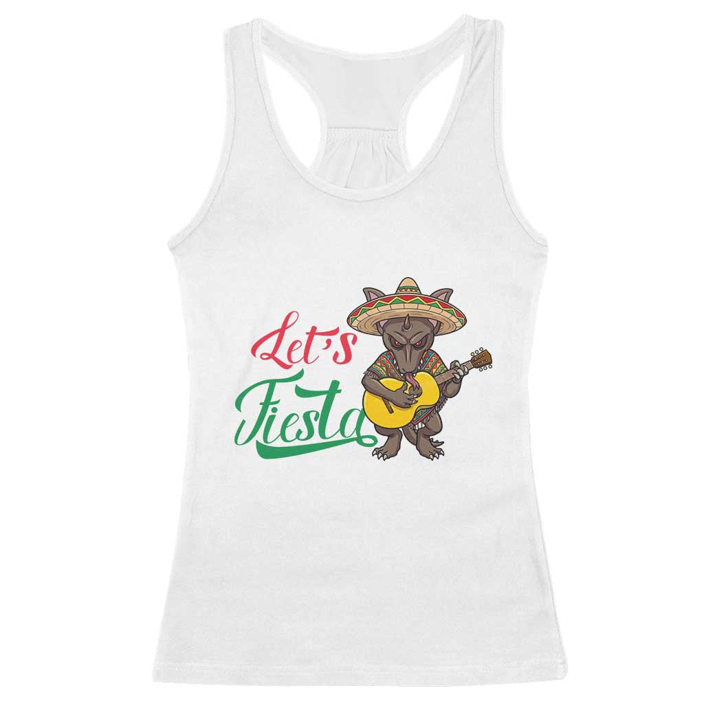 Funny Cinco De Mayo Chupacabra Racerback Tank Top Lets Fiesta