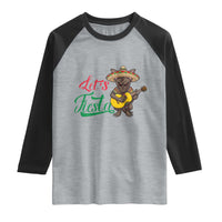 Funny Cinco De Mayo Chupacabra Raglan Shirt Lets Fiesta