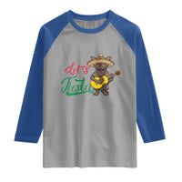 Funny Cinco De Mayo Chupacabra Raglan Shirt Lets Fiesta