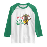 Funny Cinco De Mayo Chupacabra Raglan Shirt Lets Fiesta