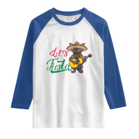 Funny Cinco De Mayo Chupacabra Raglan Shirt Lets Fiesta