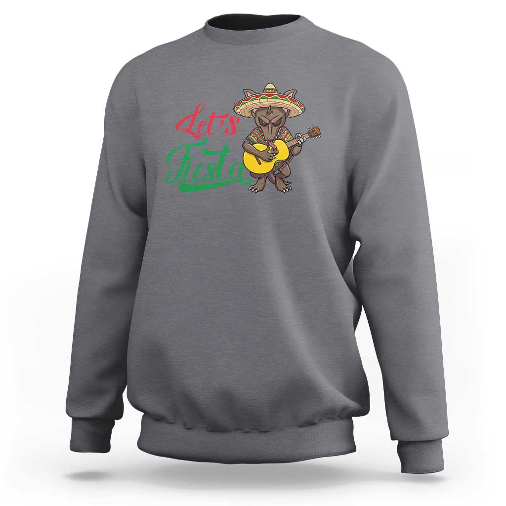 Funny Cinco De Mayo Chupacabra Sweatshirt Lets Fiesta