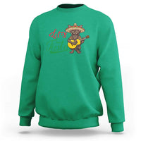 Funny Cinco De Mayo Chupacabra Sweatshirt Lets Fiesta