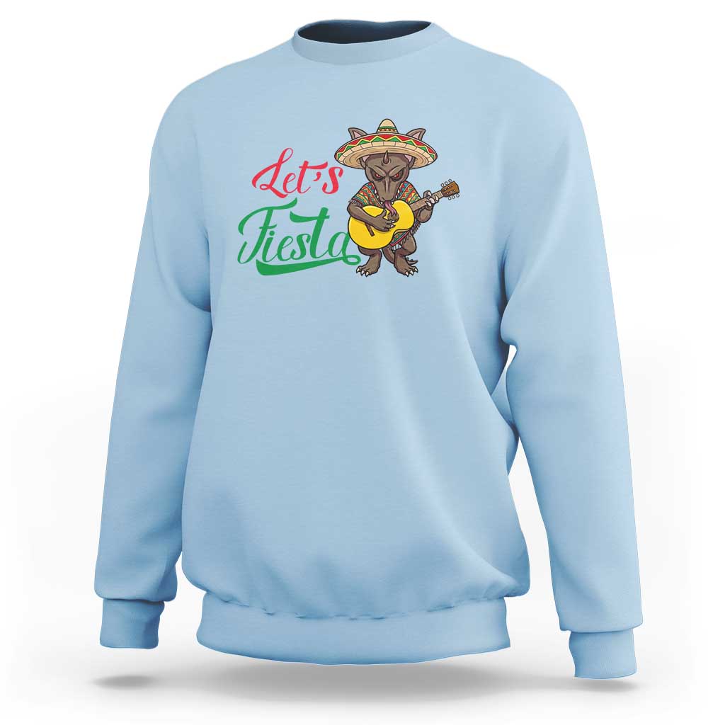 Funny Cinco De Mayo Chupacabra Sweatshirt Lets Fiesta