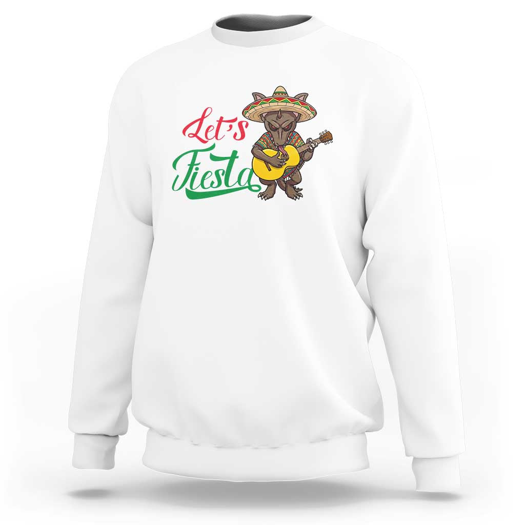 Funny Cinco De Mayo Chupacabra Sweatshirt Lets Fiesta