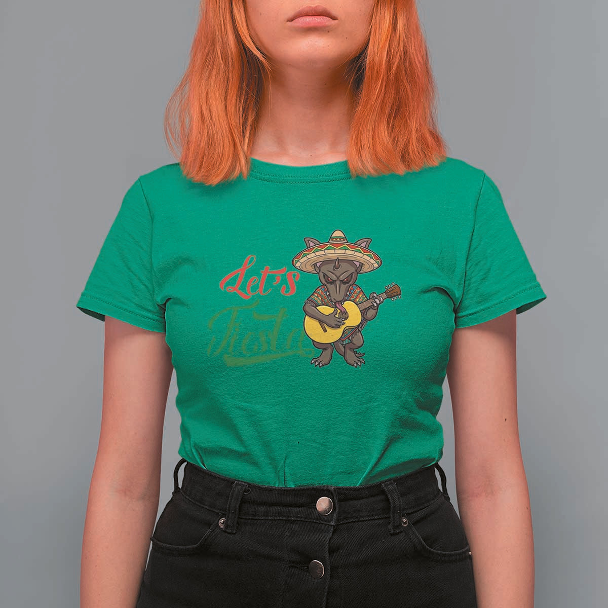 Funny Cinco De Mayo Chupacabra T Shirt For Women Lets Fiesta