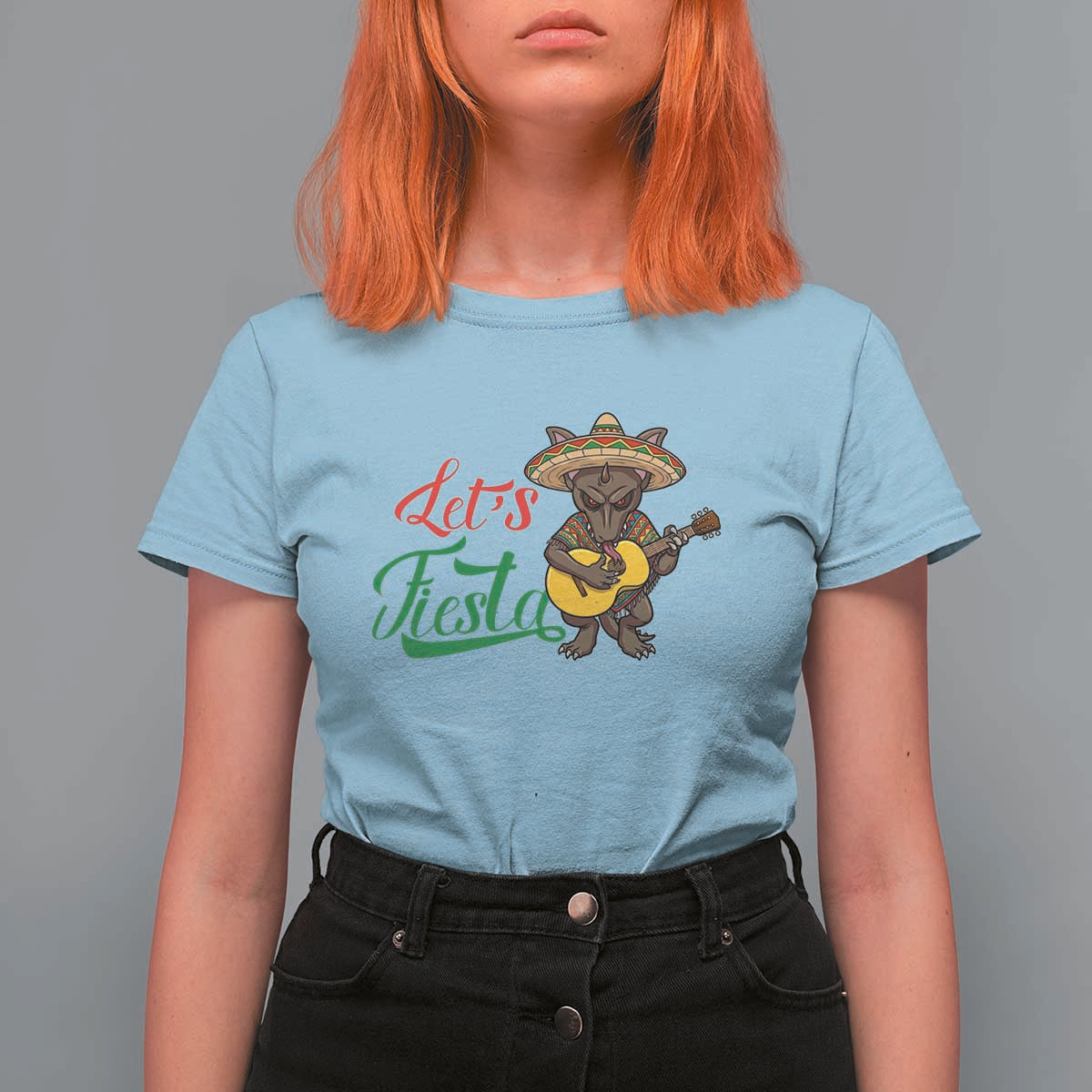 Funny Cinco De Mayo Chupacabra T Shirt For Women Lets Fiesta