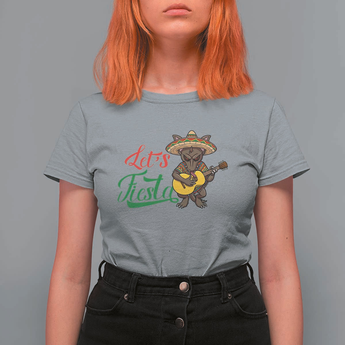 Funny Cinco De Mayo Chupacabra T Shirt For Women Lets Fiesta