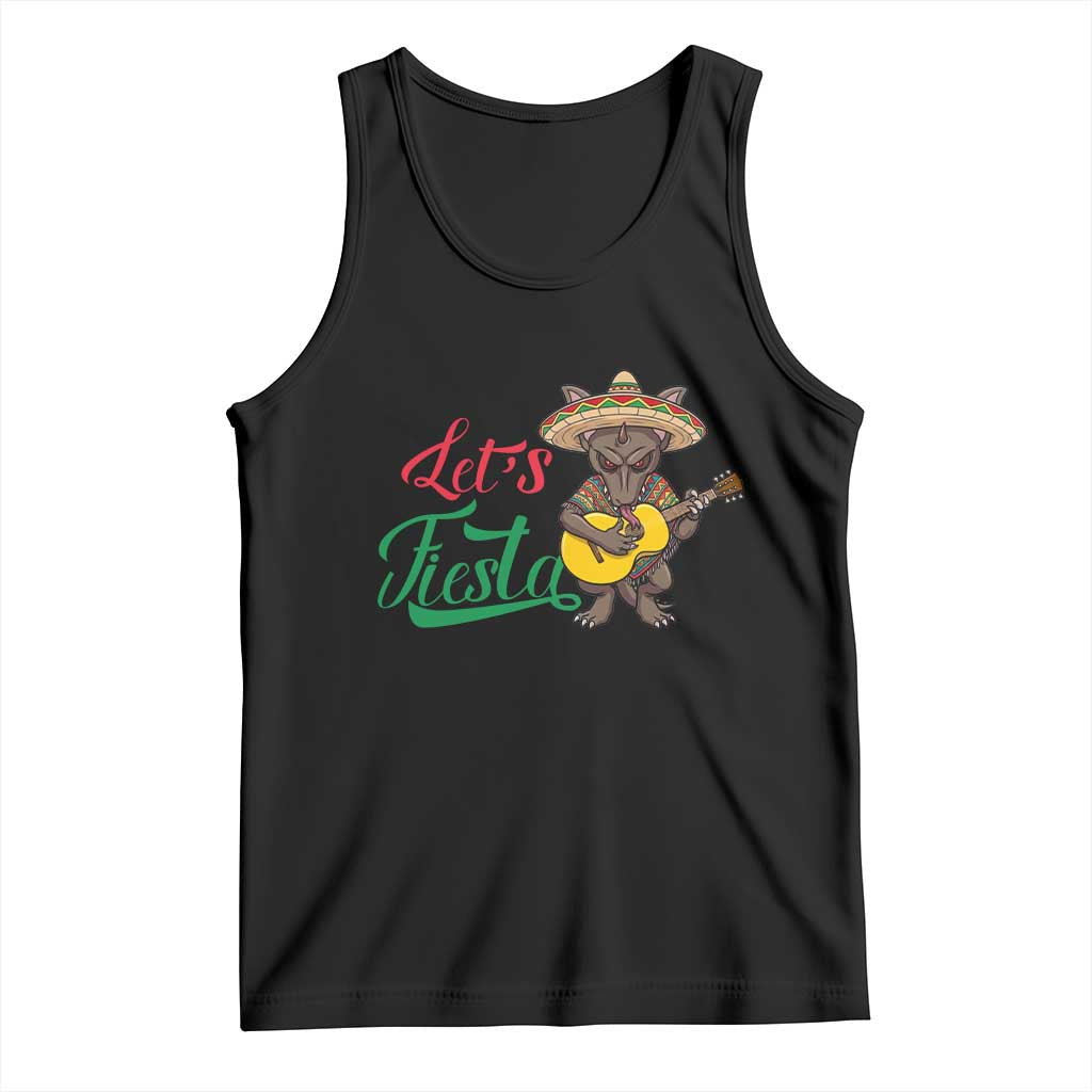 Funny Cinco De Mayo Chupacabra Tank Top Lets Fiesta