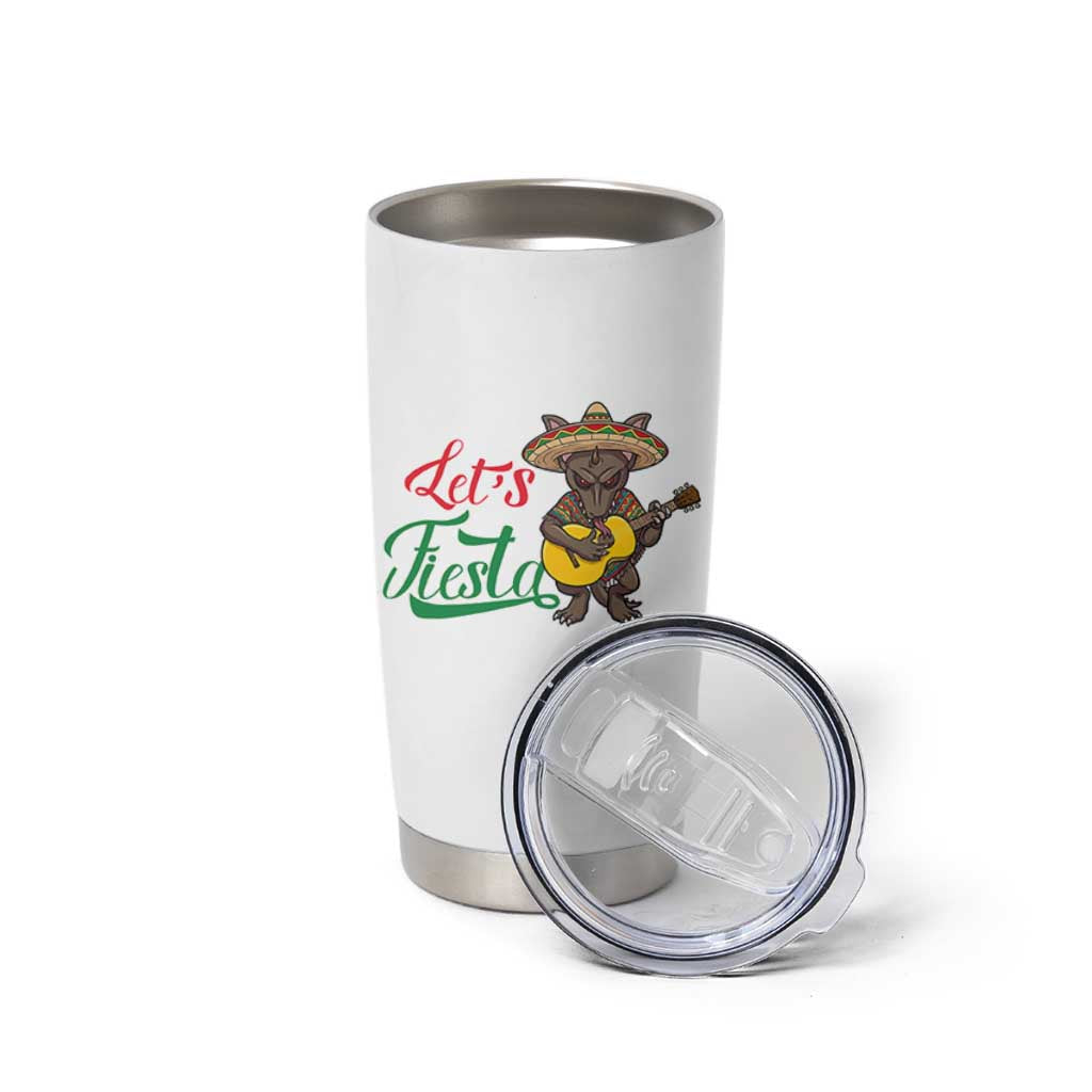 Funny Cinco De Mayo Chupacabra Tumbler Cup Lets Fiesta