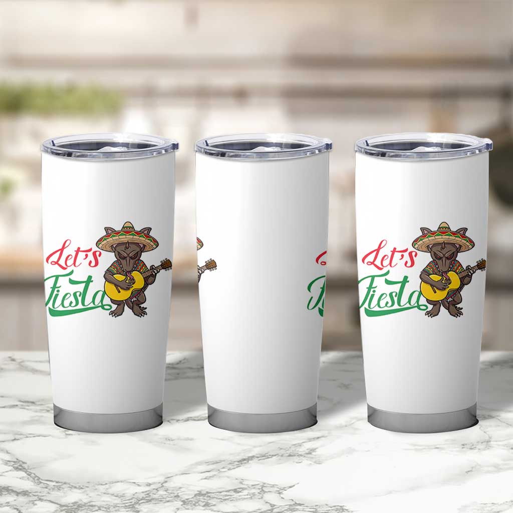 Funny Cinco De Mayo Chupacabra Tumbler Cup Lets Fiesta