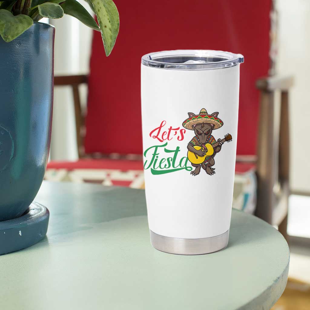 Funny Cinco De Mayo Chupacabra Tumbler Cup Lets Fiesta
